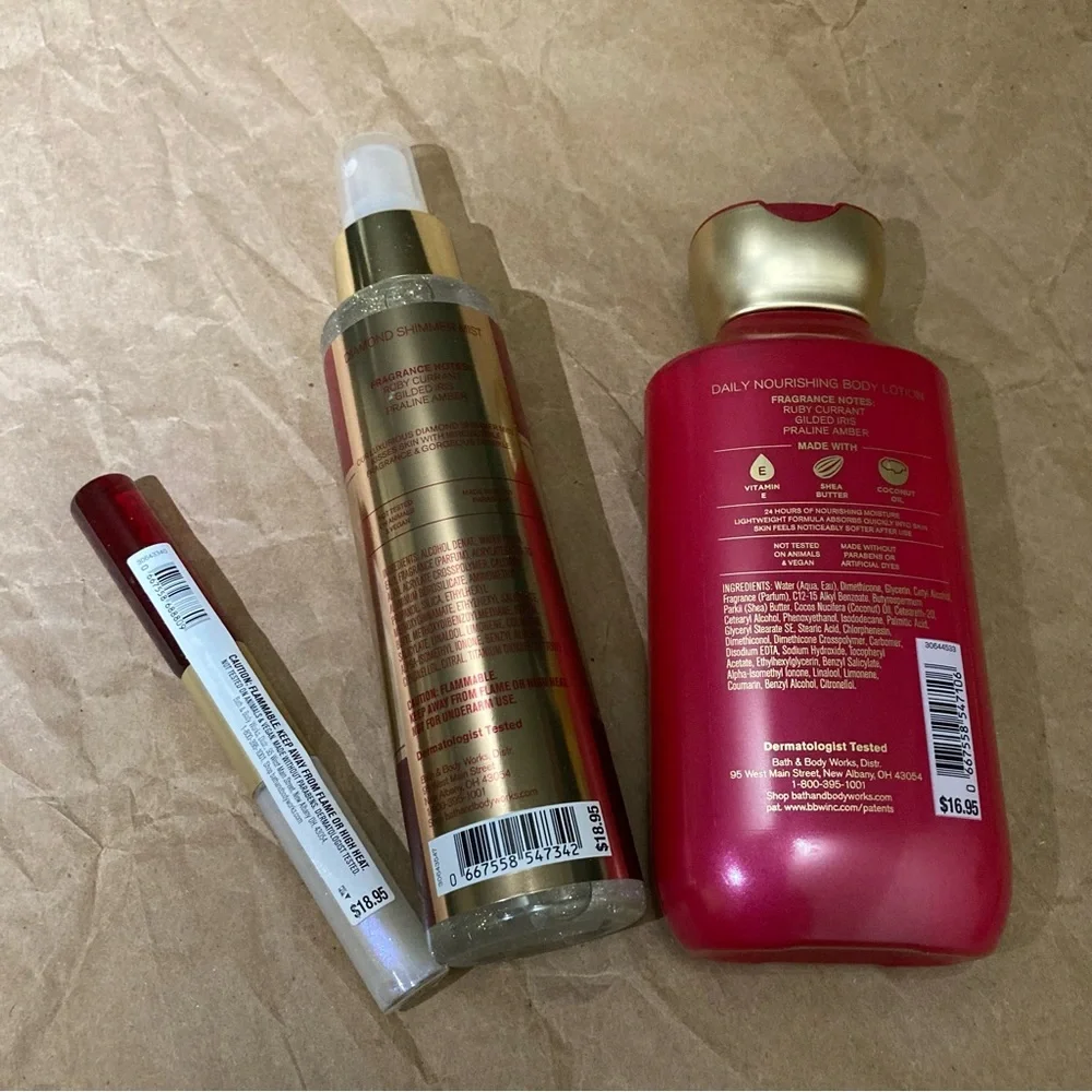 3 x Bath and body works luminous